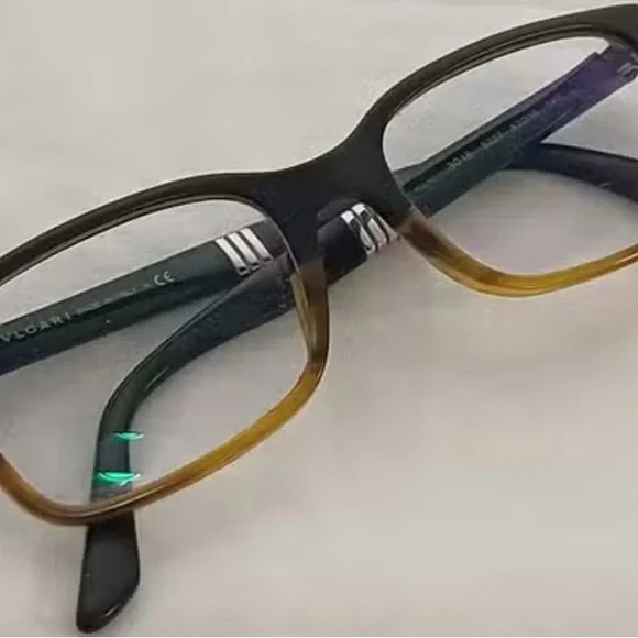 Bulgari Black and Brown Glasses - Picture 1 of 6